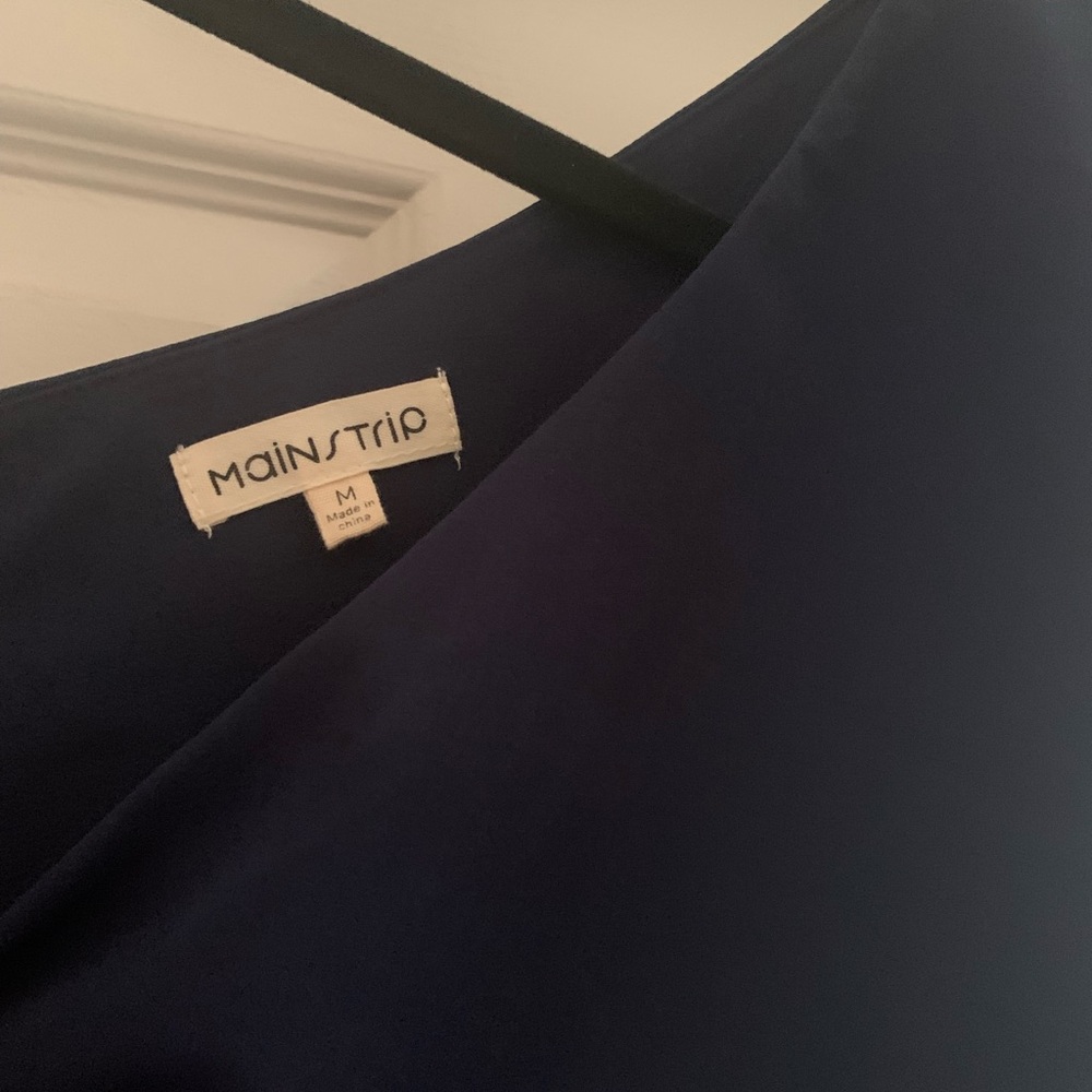 Navy Blue MainStrip one shoulder top